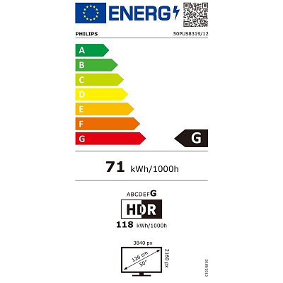 50PUS8319 Titan OS Direct LED TV PHILIPS