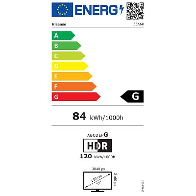55A6K 4K UHD TV HISENSE