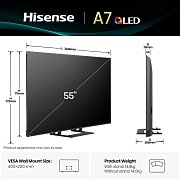 55A7Q QLED TV HISENSE