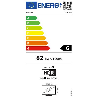 55E7HQ QLED SMART TV HISENSE