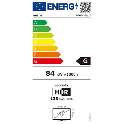 55PUS8359 Titan OS Direct LED TV PHILIPS