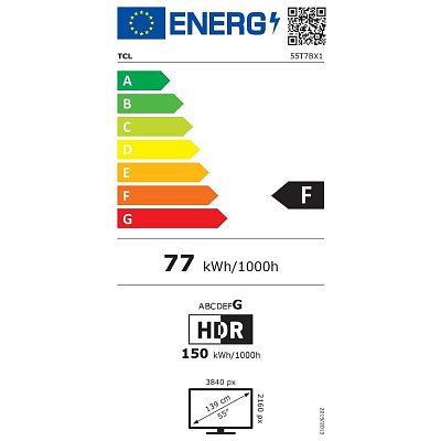 55T7B QLED TV TCL