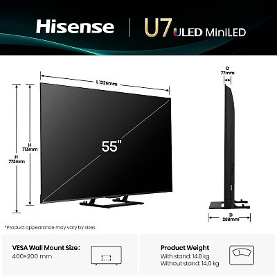 55U7Q Mini LED QLED HISENSE