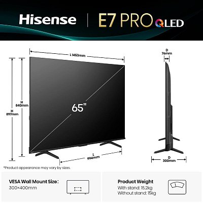 65E77Q PRO QLED TV HISENSE