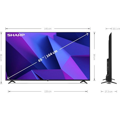 65FN2EA ANDROID FRAMELESS UHD TV SHARP