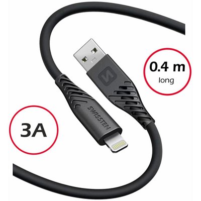 71506518 USB A /Lightning 0,4M SWISSTEN