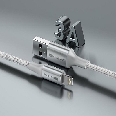 71523310 USB A /Lightning 1,5M SWISSTEN
