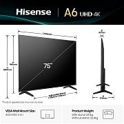 75A6Q LED TV HISENSE