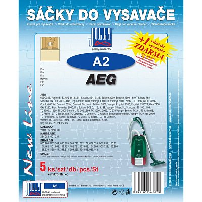 A 2 SÁČEK DO VYSAVAČE JOLLY
