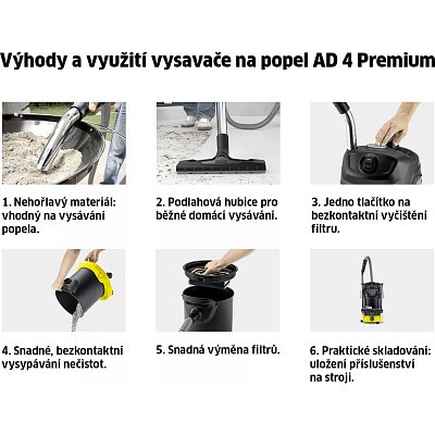 AD 4 PREMIUM VYSAVAČ NA POPEL KÄRCHER