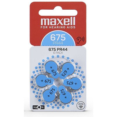 AZ675/PR44 ZINK AIR 6PK MAXELL