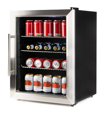 Barová lednice s skleněnými dveřimi - 60 l - DOMO DO91609BK
