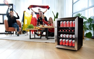 Barová lednice s skleněnými dveřimi - 60 l - DOMO DO91609BK