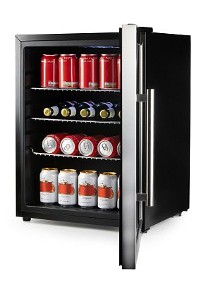 Barová lednice s skleněnými dveřimi - 60 l - DOMO DO91609BK