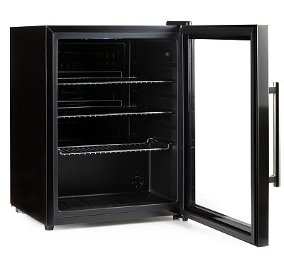 Barová lednice s skleněnými dveřimi - 60 l - DOMO DO91609BK