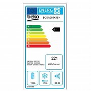 BCSA285K4SN CHLADNIČKA KOMBI VEST. BEKO