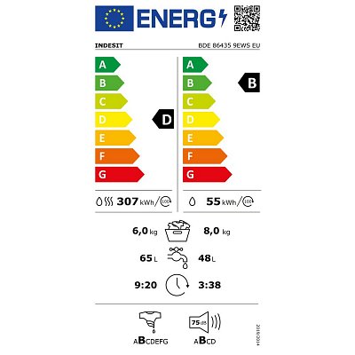 BDE 86435 9EWS EU PRAČKA SE SUŠ. INDESIT