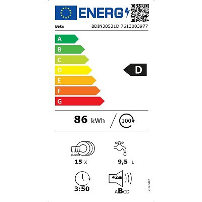 BDIN38531D MYČKA 60CM VEST. BEKO