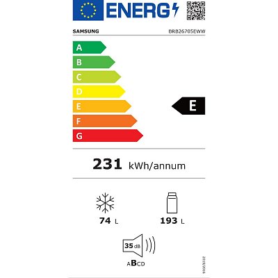 BRB26705EWW/EF CHLAD. KOMBI VES. SAMSUNG