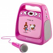 CD přehrávač GoGEN MAXI KARAOKE, růžový