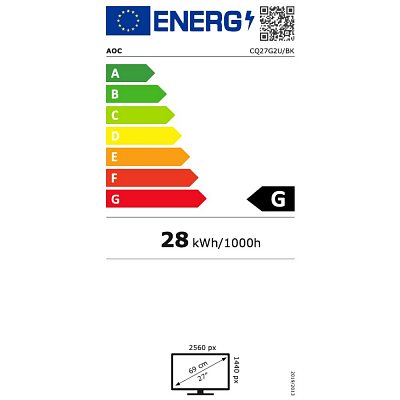 CQ27G2U/BK 27 VA LCD WLED 4ms AOC