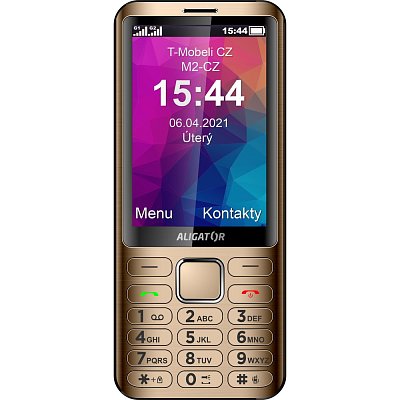 D950 Dual sim zlatý ALIGATOR