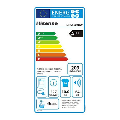 DH5S102BW SUŠIČKA PRÁDLA HISENSE