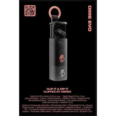 DIME_EVO TWS Black SKULLCANDY