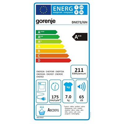 DNE72/GN SUŠIČKA PRÁDLA GORENJE