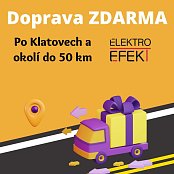 Doprava ZDARMA po Klatovech a okolí do 50 km