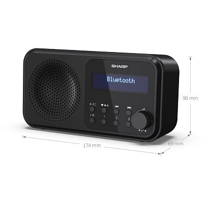 DR-P420BK FM/DAB RADIOPŘIJÍMAČ SHARP