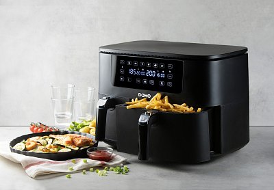 Dvojitá horkovzdušná fritéza 3+6 l - digitální - DOMO DO546FR