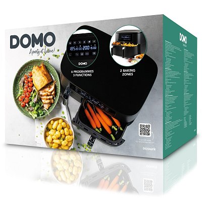Dvojitá horkovzdušná fritéza 3+6 l - digitální - DOMO DO546FR