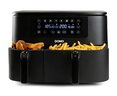 Dvojitá horkovzdušná fritéza 3+6 l - digitální - DOMO DO546FR