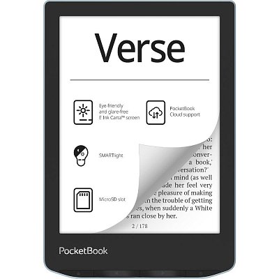 E-book 629 Verse Bright Blue POCKETBOOK