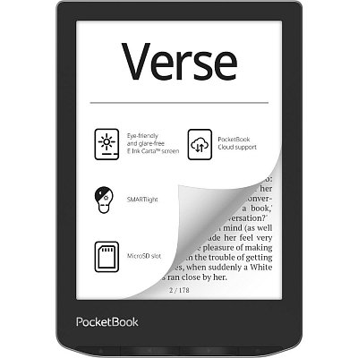 E-book 629 Verse Mist Grey POCKETBOOK