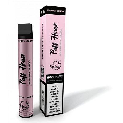 E-CIGARETA 800 STRAWB./MANGO PUFF HOUSE