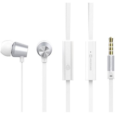 EARBUDS DYNAMIC YS500 SILV/WH SWISSTEN