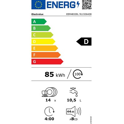 EEM48320L MYČKA 60CM VEST. ELECTROLUX