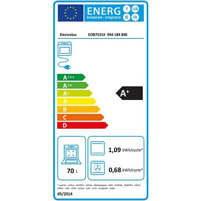 EOB7S31X TROUBA VESTAVNÁ ELECTROLUX