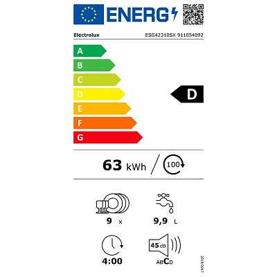 ESG42310SX MYČKA 45CM ELECTROLUX