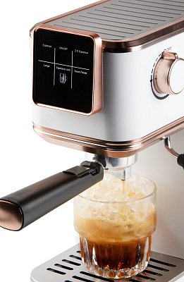 Espresso kávovar 3v1 - pákový, na pody i na kapsle - DOMO DO746K