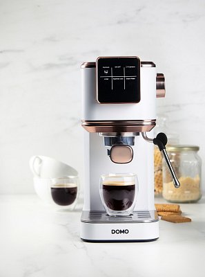 Espresso kávovar 3v1 - pákový, na pody i na kapsle - DOMO DO746K