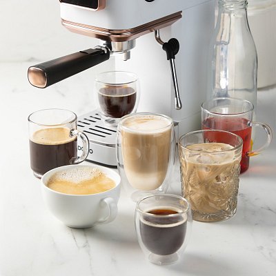 Espresso kávovar 3v1 - pákový, na pody i na kapsle - DOMO DO746K