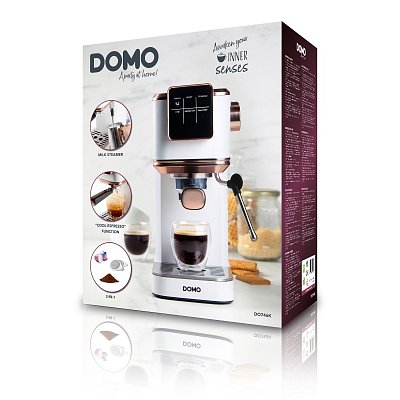 Espresso kávovar 3v1 - pákový, na pody i na kapsle - DOMO DO746K