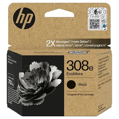 EvoMore 7FP22UE ink No.308e Black HP