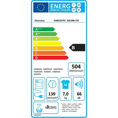 EW6C527PC SUŠIČKA PRÁDLA ELECTROLUX