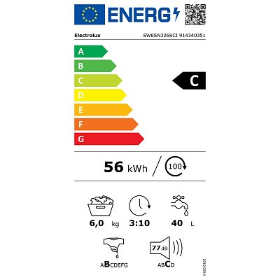 EW6SN326SCI PRAČKA SLIM ELECTROLUX