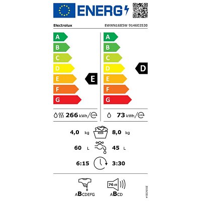 EWWN1685W PRAČKA SE SUŠIČKOU ELECTROLUX