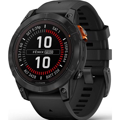 Fenix 7 Pro Solar Sl. GR Stain. Steel BK